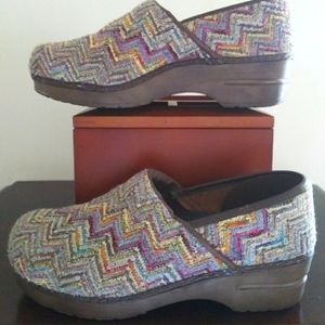 Sanita Fabric Chevron Clogs